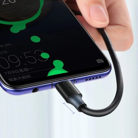 Kabel Ugreen US287 60117 USB-A / USB-C 3A 1.5m - czarny Kabel Ugreen US287 60117 USB-A / USB-C 3A 1.5m - czarny