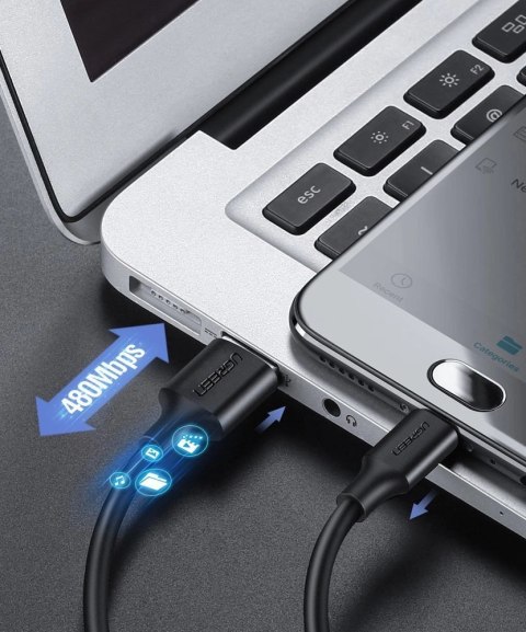 Kabel Ugreen US289 60137 micro USB / USB-A 1.5m - czarny Kabel Ugreen US289 60137 micro USB / USB-A 1.5m - czarny