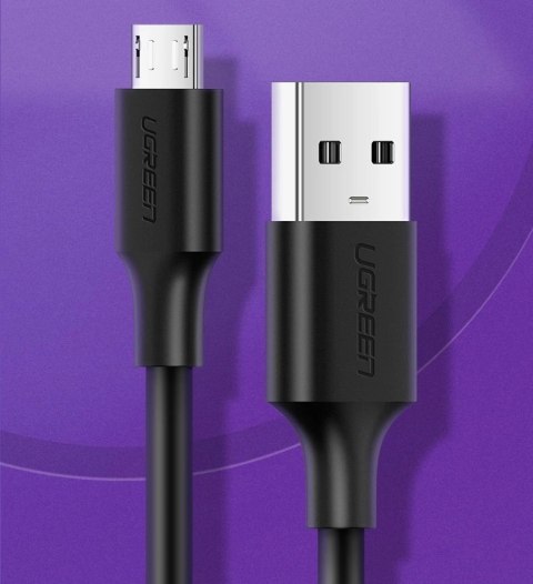Kabel Ugreen US289 60137 micro USB / USB-A 1.5m - czarny Kabel Ugreen US289 60137 micro USB / USB-A 1.5m - czarny