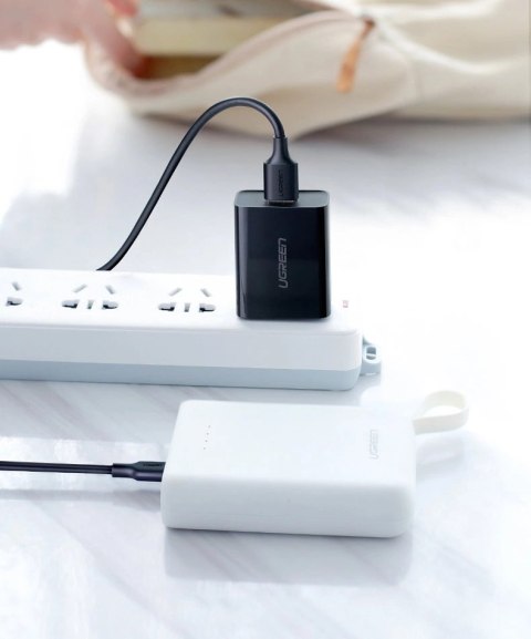 Kabel Ugreen US289 60137 micro USB / USB-A 1.5m - czarny Kabel Ugreen US289 60137 micro USB / USB-A 1.5m - czarny
