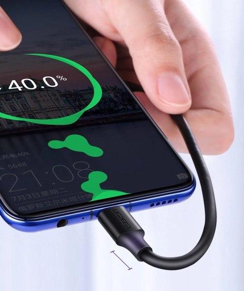Kabel Ugreen US289 60137 micro USB / USB-A 1.5m - czarny Kabel Ugreen US289 60137 micro USB / USB-A 1.5m - czarny