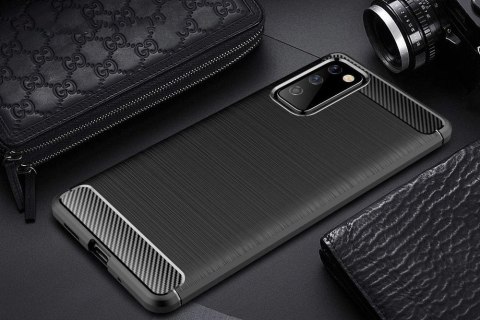 Carbon Case elastyczne etui pokrowiec Samsung Galaxy S20 FE 5G czarny Carbon Case elastyczne etui pokrowiec Samsung Galaxy S20 FE 5G czarny