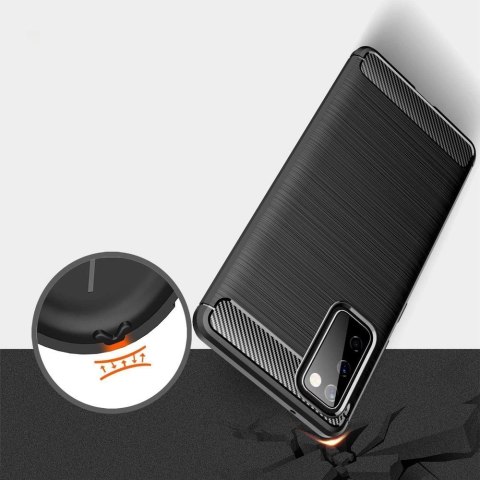 Carbon Case elastyczne etui pokrowiec Samsung Galaxy S20 FE 5G czarny Carbon Case elastyczne etui pokrowiec Samsung Galaxy S20 FE 5G czarny