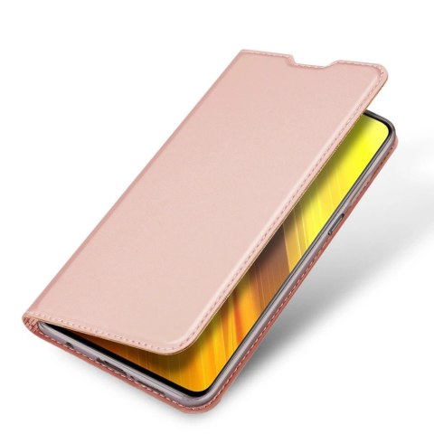 DUX DUCIS Skin Pro kabura etui pokrowiec z klapką Xiaomi Poco X3 NFC / Poco X3 Pro różowy