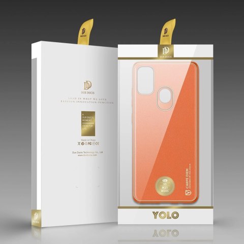 Dux Ducis Yolo eleganckie etui pokrowiec ze skóry ekologicznej Samsung Galaxy M30s pomarańczowy Dux Ducis Yolo eleganckie etui pokrowiec ze skóry ekologicznej Samsung Galaxy M30s pomarańczowy