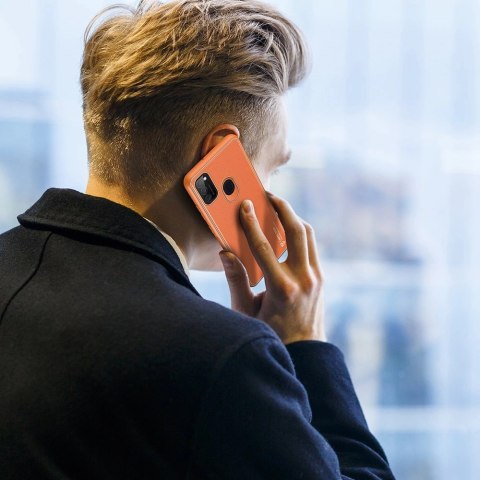 Dux Ducis Yolo eleganckie etui pokrowiec ze skóry ekologicznej Samsung Galaxy M30s pomarańczowy Dux Ducis Yolo eleganckie etui pokrowiec ze skóry ekologicznej Samsung Galaxy M30s pomarańczowy