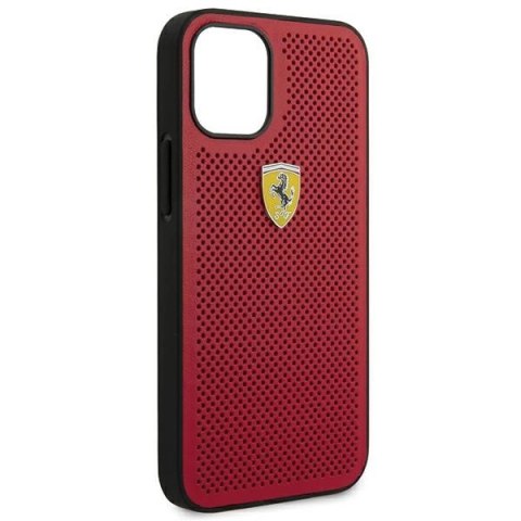 Etui Ferrari On Track Perforated na iPhone 12 mini - czerwone Etui Ferrari On Track Perforated na iPhone 12 mini - czerwone
