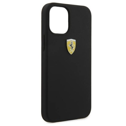 Etui Ferrari On Track Silicone na iPhone 12 mini - czarne Etui Ferrari On Track Silicone na iPhone 12 mini - czarne