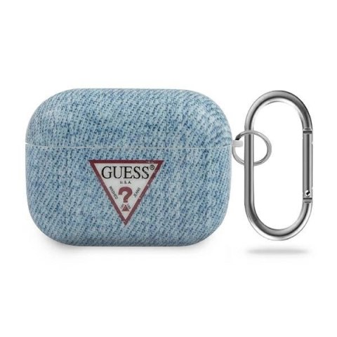 Etui Guess Jeans Collection na AirPods Pro - niebieskie
