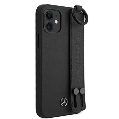 Etui Mercedes Strap Line na iPhone 12 mini - czarne Etui Mercedes Strap Line na iPhone 12 mini - czarne