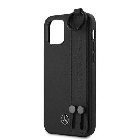 Etui Mercedes Strap Line na iPhone 12 mini - czarne Etui Mercedes Strap Line na iPhone 12 mini - czarne