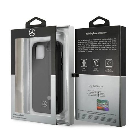 Etui Mercedes Strap Line na iPhone 12 mini - czarne Etui Mercedes Strap Line na iPhone 12 mini - czarne