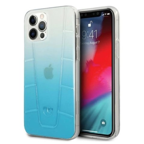 Etui Mercedes Transparent Line na iPhone 12 Pro Max - niebieskie Etui Mercedes Transparent Line na iPhone 12 Pro Max - niebieskie