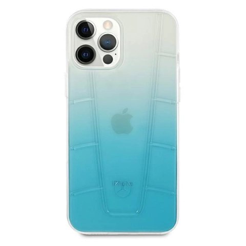 Etui Mercedes Transparent Line na iPhone 12 / iPhone 12 Pro - niebieskie