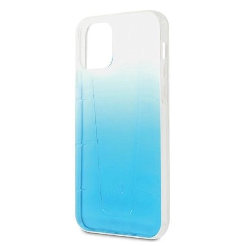 Etui Mercedes Transparent Line na iPhone 12 / iPhone 12 Pro - niebieskie
