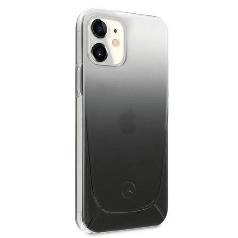 Etui Mercedes Transparent Line na iPhone 12 mini - czarne Etui Mercedes Transparent Line na iPhone 12 mini - czarne