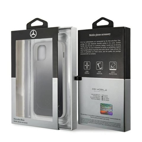 Etui Mercedes Transparent Line na iPhone 12 mini - czarne Etui Mercedes Transparent Line na iPhone 12 mini - czarne