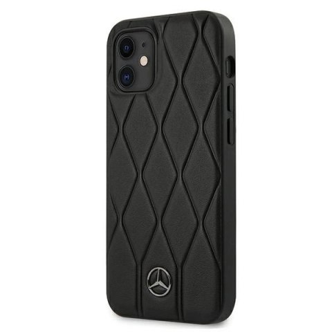Etui Mercedes Wave Line na iPhone 12 mini - czarne Etui Mercedes Wave Line na iPhone 12 mini - czarne