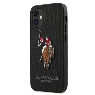 Etui U.S. Polo Assn. Embroidery Collection na iPhone 12 mini - czarne