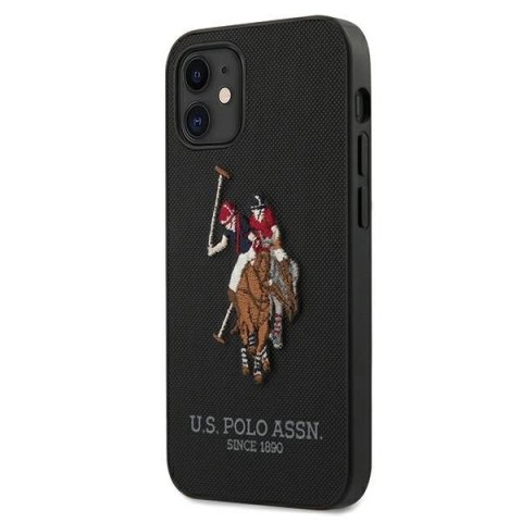 Etui U.S. Polo Assn. Embroidery Collection na iPhone 12 mini - czarne Etui U.S. Polo Assn. Embroidery Collection na iPhone 12 mini - czarne
