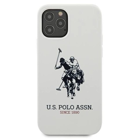 Etui U.S. Polo Assn. Silicone Collection na iPhone 12 Pro Max - białe