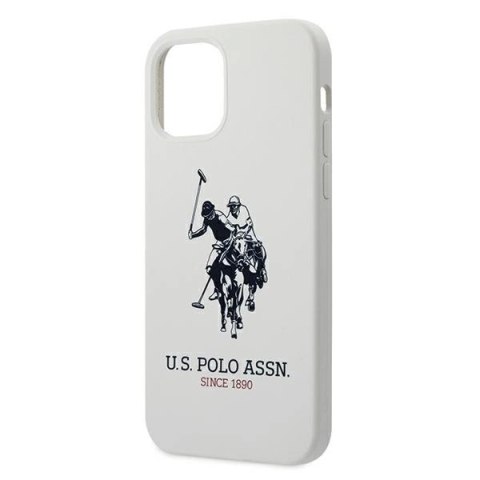 Etui U.S. Polo Assn. Silicone Collection na iPhone 12 Pro Max - białe