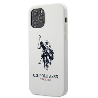 Etui U.S. Polo Assn. Silicone Collection na iPhone 12 / iPhone 12 Pro - białe