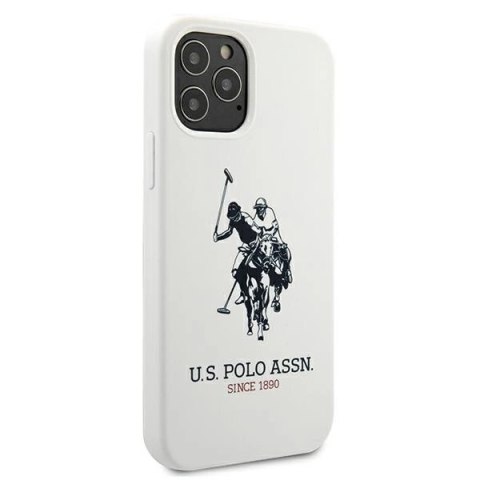 Etui U.S. Polo Assn. Silicone Collection na iPhone 12 / iPhone 12 Pro - białe Etui U.S. Polo Assn. Silicone Collection na iPhone 12 / iPhone 12 Pro - białe