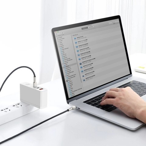 Kabel Baseus Cafule Series Metal Data USB-C / USB-C PD QC SCP 100W 5A 1 m - czarny