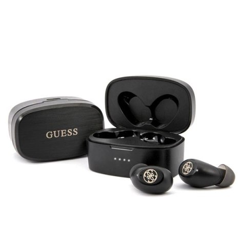 Słuchawki Bluetooth Guess 4G TWS + stacja dokująca - czarne Słuchawki Bluetooth Guess 4G TWS + stacja dokująca - czarne