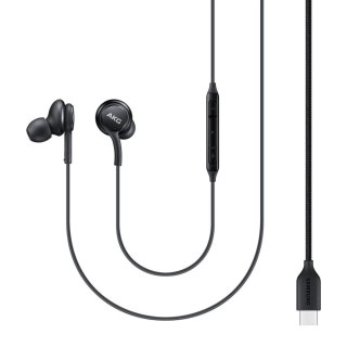 Słuchawki Samsung AKG EO-IC100BBEGEU przewodowe dokanałowe USB-C - czarne