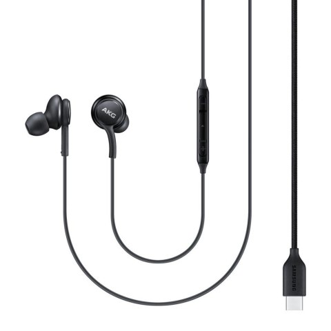 Słuchawki Samsung AKG EO-IC100BBEGEU przewodowe dokanałowe USB-C - czarne