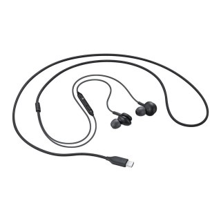Słuchawki Samsung AKG EO-IC100BBEGEU przewodowe dokanałowe USB-C - czarne