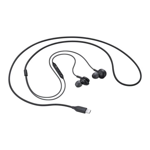 Słuchawki Samsung AKG EO-IC100BBEGEU przewodowe dokanałowe USB-C - czarne