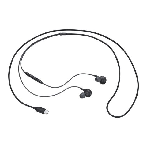 Słuchawki Samsung AKG EO-IC100BBEGEU przewodowe dokanałowe USB-C - czarne