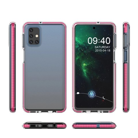 Spring Case pokrowiec żelowe etui z kolorową ramką do Samsung Galaxy M51 czarny Spring Case pokrowiec żelowe etui z kolorową ramką do Samsung Galaxy M51 czarny