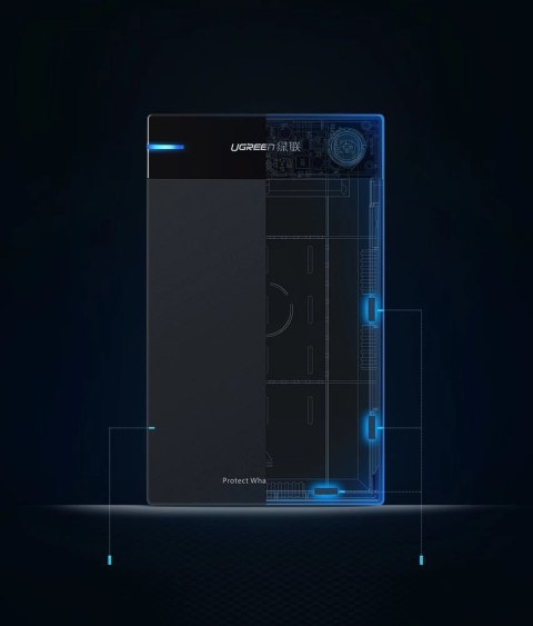 Ugreen kieszeń na dysk HDD obudowa dysku SATA 3,5'' USB 3.0 czarny (50422) Ugreen kieszeń na dysk HDD obudowa dysku SATA 3,5'' USB 3.0 czarny (50422)