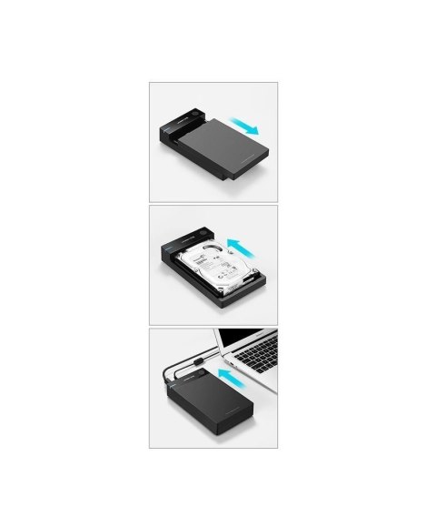 Ugreen kieszeń na dysk HDD obudowa dysku SATA 3,5'' USB 3.0 czarny (50422) Ugreen kieszeń na dysk HDD obudowa dysku SATA 3,5'' USB 3.0 czarny (50422)