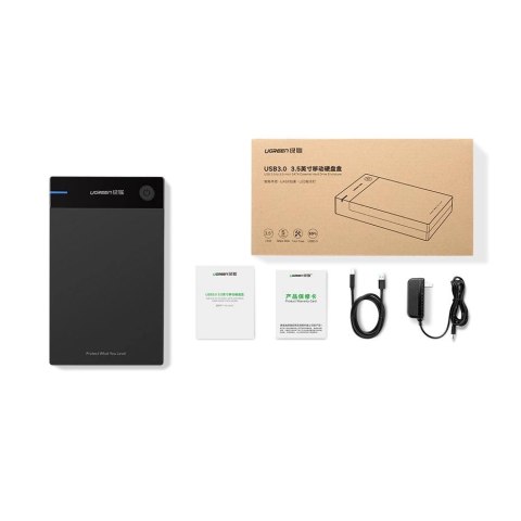 Ugreen kieszeń na dysk HDD obudowa dysku SATA 3,5'' USB 3.0 czarny (50422) Ugreen kieszeń na dysk HDD obudowa dysku SATA 3,5'' USB 3.0 czarny (50422)