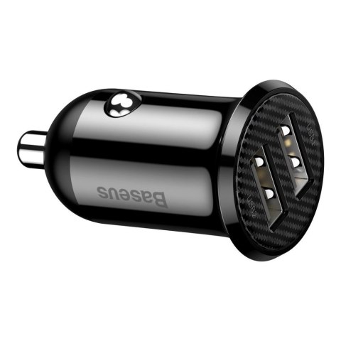 Baseus Grain Pro ładowarka samochodowa 2x USB 4,8 A czarny (CCALLP-01) Baseus Grain Pro ładowarka samochodowa 2x USB 4,8 A czarny (CCALLP-01)
