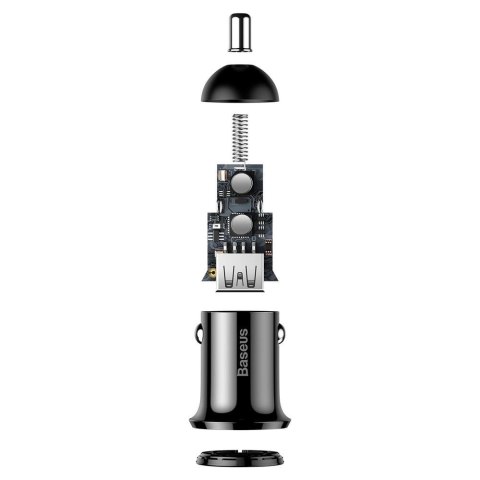 Baseus Grain Pro ładowarka samochodowa 2x USB 4,8 A czarny (CCALLP-01) Baseus Grain Pro ładowarka samochodowa 2x USB 4,8 A czarny (CCALLP-01)