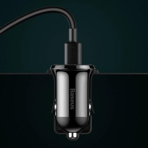 Baseus Grain Pro ładowarka samochodowa 2x USB 4,8 A czarny (CCALLP-01) Baseus Grain Pro ładowarka samochodowa 2x USB 4,8 A czarny (CCALLP-01)