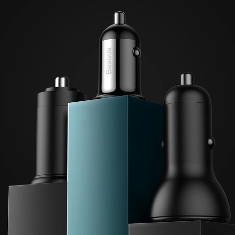Baseus Grain Pro ładowarka samochodowa 2x USB 4,8 A czarny (CCALLP-01) Baseus Grain Pro ładowarka samochodowa 2x USB 4,8 A czarny (CCALLP-01)