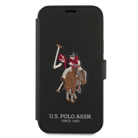Etui U.S. Polo Assn. Embroidery Collection na iPhone 12 Pro Max - czarne Etui U.S. Polo Assn. Embroidery Collection na iPhone 12 Pro Max - czarne