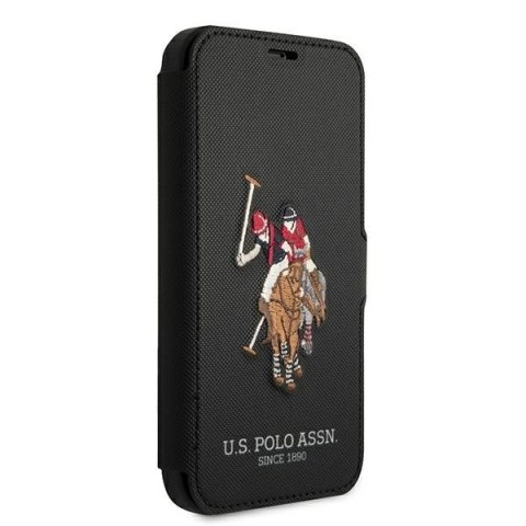 Etui U.S. Polo Assn. Embroidery Collection na iPhone 12 Pro Max - czarne Etui U.S. Polo Assn. Embroidery Collection na iPhone 12 Pro Max - czarne