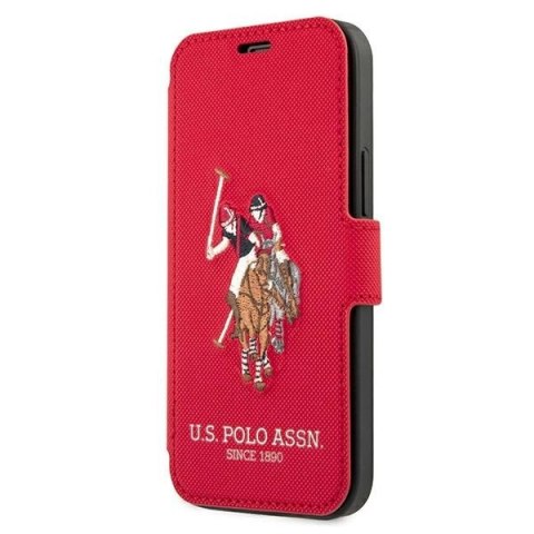 Etui U.S. Polo Assn. Embroidery Collection na iPhone 12 Pro Max - czerwone Etui U.S. Polo Assn. Embroidery Collection na iPhone 12 Pro Max - czerwone