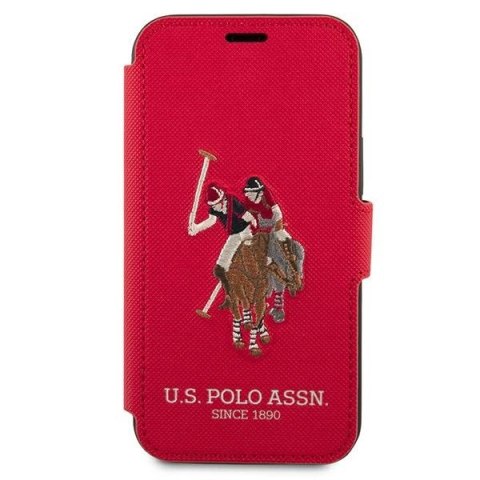 Etui U.S. Polo Assn. Embroidery Collection na iPhone 12 Pro Max - czerwone Etui U.S. Polo Assn. Embroidery Collection na iPhone 12 Pro Max - czerwone