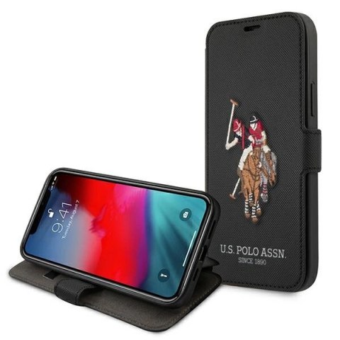 Etui U.S. Polo Assn. Embroidery Collection na iPhone 12 mini - czarne
