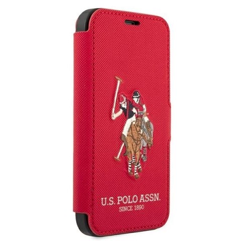 Etui U.S. Polo Assn. Embroidery Collection na iPhone 12 mini - czerwone