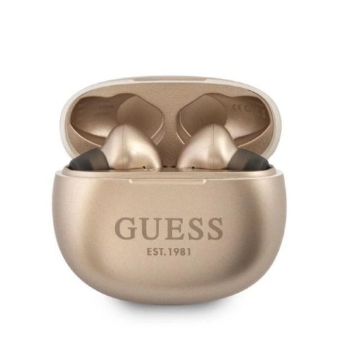 Guess słuchawki Bluetooth GUTWS1CGO TWS + stacja dokująca złoty/gold Guess słuchawki Bluetooth GUTWS1CGO TWS + stacja dokująca złoty/gold